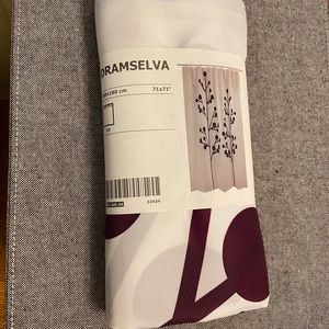 NEW Ikea Dramselva Shower Curtain Purple Floral